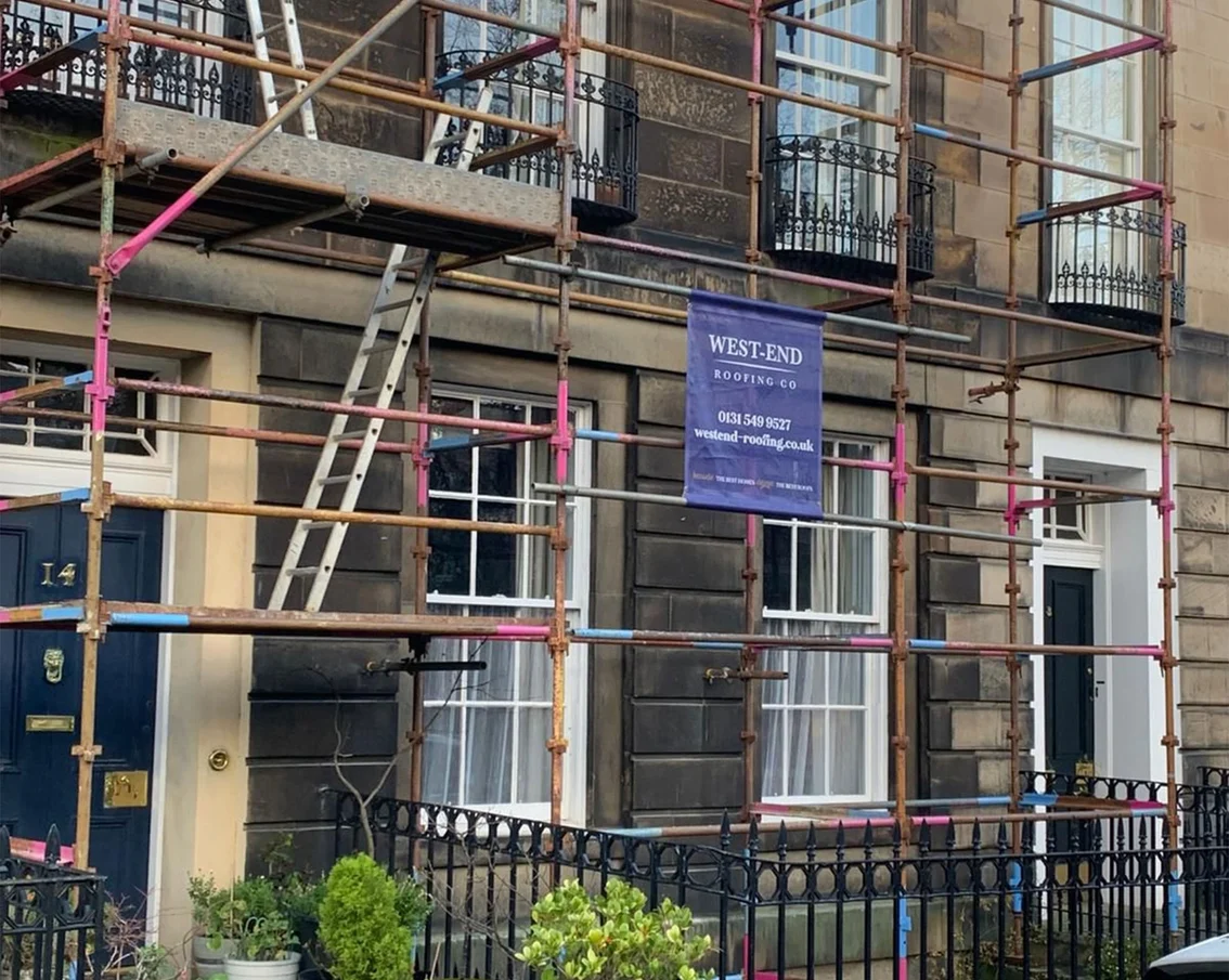Roofing Services in Edinburgh in Palmerston Place by West End Roofing